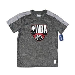 NBA Boy's Grey Athletic Short Sleeve Shirt